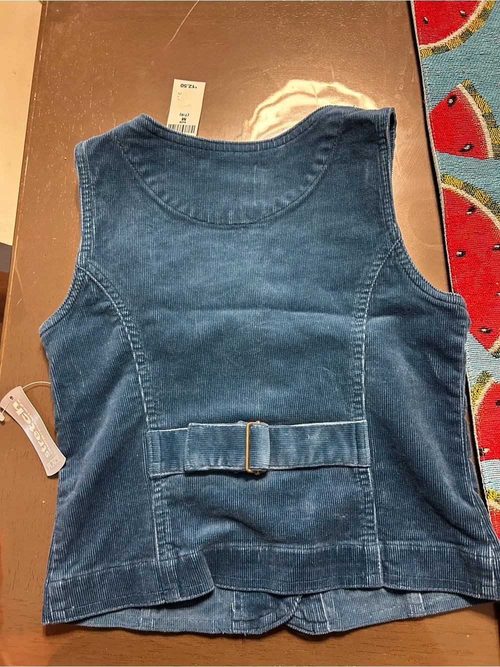 The Children's Place Teal Blue Corduroy Vest with Tag